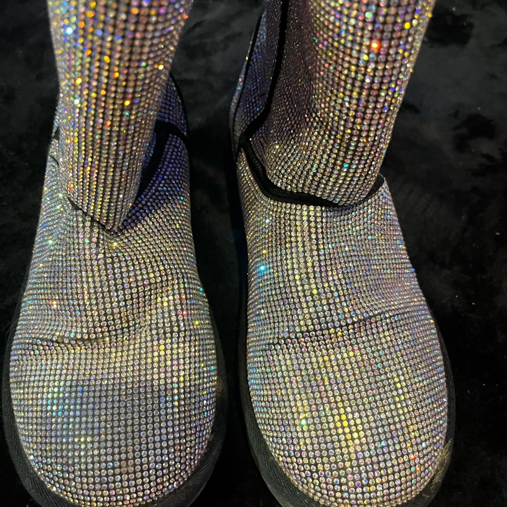 Sparkling bling bling rhinestone Women's Winter Boots - Picture 4 of 6
